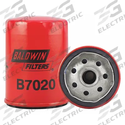 BALDWIN FILTERS Oil Filter: B7020, 3/4"-16 Thread Size, 4 1/8 in Overall Ht, 3 in Outside Dia - Spin-On Oil Filters
