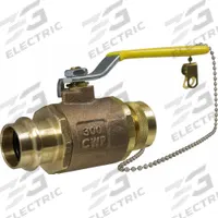 APOLLO Ball Valve: 1/2 in, Bronze, 300 psig Max. Pressure (CWP), Full Port, Two-Piece, Lever, Lever (MPN 77W143HCA). Key specifications — attr1012381: APOLLO; attr1012887: Lever.