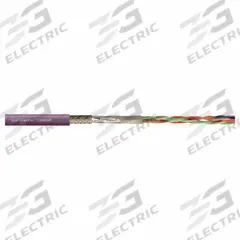 CHAINFLEX Bus Cable: (4) Pr 26 AWG (0.14), PVC, Order by the Foot, Ethernet/CAT5e, Red (MPN CF888-045). Key specifications — Bus System: Ethernet/CAT5e; Conductor Grouping: (4) Pair 26 AWG; Minimum Bend Radius Factor - Fixed: 8 x OD; Minimum Bend Radius Factor - Flexible: 12 x OD; Shielding: Shielded; Brand: CHAINFLEX.