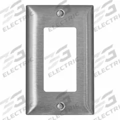 LEVITON Wall Plate: Toggle, 1 Gang, Std Size (MPN SL26). Key specifications — Brand: LEVITON; Material: Stainless Steel.