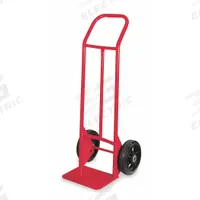 DAYTON General Purpose Hand Truck: 1,000 lb, Flow-Back Handle, Red, Steel, Tread on Core (MPN 4ZH99). Key specifications — Brand: DAYTON; Color: Red.