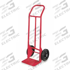 DAYTON General Purpose Hand Truck: 1,000 lb, Flow-Back Handle, Red, Steel, Tread on Core (MPN 4ZH99). Key specifications — Brand: DAYTON; Color: Red.