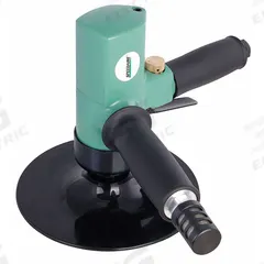 SPEEDAIRE Air Disc Sander: 7 in Pad, Threaded Shank, Medium Duty, 0.8 hp, 23 cfm, Non-Vacuum, Lever (MPN 21AA98). Key specifications — attr1320237: SPEEDAIRE; attr1320246: Front.