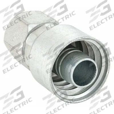 WEATHERHEAD Hydraulic Crimp Fitting: Steel x Steel, Straight, -8 For Hose Dash Size - Weatherhead Crimp Hydraulic Hose Fittings with JIC Connection