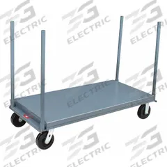 JAMCO Platform Truck: 2,000 lb, 60 in L x 30 in W x 10 in H Deck, Solid, 12 ga Deck, Phenolic, Std (MPN PD360P600GP). Key specifications — Side Panel Type: No Side Panels; Brand: JAMCO; Color: Gray; Caster/Wheel Configuration: (2) Swivel.