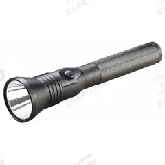 STREAMLIGHT Rechargeable Flashlight: Rechargeable, 800 lm, 1.5 hr Run Time at Max. Brightness, Black (MPN 75763). Key specifications — Charger Style Included: AC/DC Cords with Two Smart Chargers; Brand: STREAMLIGHT; Battery Requirements - Broad: Includes Rechargeable.