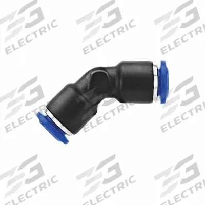 AIGNEP Swift Fit Push To Connect Fitting: 1/4 in OD x 1/4 in OD Size, Nylon - Nylon & Nickel-Plated Brass Tube Fittings