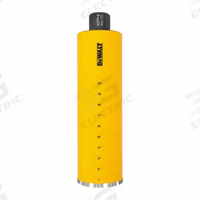 DEWALT Core Bit: 4 1/2 in Core Dia, 14 in Max Drilling Dp - Diamond-Tipped Core Bits for Wet Coring