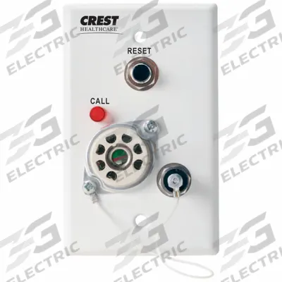 CREST HEALTHCARE SUPPLY Pillow Speaker/Nurse Call Station: 2 3/4 in Overall Wd, 24V AC - Pillow Speakers