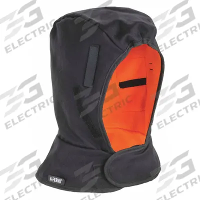 N-FERNO BY ERGODYNE Hard Hat Liner: Cotton/Modacrylic, Ears/Head/Neck, Hook-and-Loop - Hard Hat Liners
