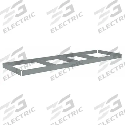TENNSCO Shelf: 84 in x 24 in, 1,500 lb Load Capacity, Gray - Open Deck Shelf Kits for Boltless Shelving