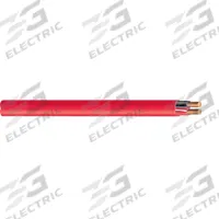 SOUTHWIRE Fire Alarm Cable: 1,000 ft Cable Lg, Riser, Riser, PVC, PVC, Red, PVC, 4 Conductors, Solid (MPN F50383-1A). Key specifications — Brand: SOUTHWIRE; Conductor Gauge: 16 AWG; Jacket Material: PVC; Solid/Stranded: Solid.