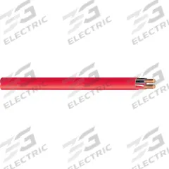 SOUTHWIRE Fire Alarm Cable: 1,000 ft Cable Lg, Riser, Riser, PVC, PVC, Red, PVC, 4 Conductors, Solid (MPN F50383-1A). Key specifications — Brand: SOUTHWIRE; Conductor Gauge: 16 AWG; Jacket Material: PVC; Solid/Stranded: Solid.