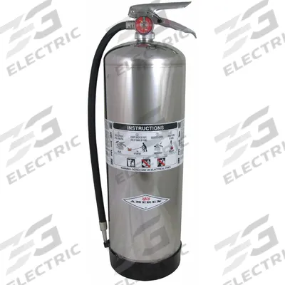 AMEREX Fire Extinguisher: 2.5 gal Extinguisher Capacity, 2A - Class A Fire Extinguishers