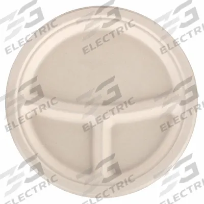 APPROVED VENDOR Disposable Fiber Plate: Ivory, Heavy-Wt, 9 in Disposable Plate Size - Fiber Plates