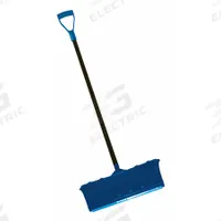 APPROVED VENDOR Snow Pusher: Aluminum/Plastic, 11 3/8 in Blade Lg, 22 1/4 in Blade Wd, 3 mm Gauge (MPN 21AD02). Key specifications — Brand: APPROVED VENDOR; Handle Grip: D Grip.
