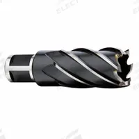 MILWAUKEE Annular Cutter: 1 in Cutter Dia, 2 in Max Cutting Dp, Black Oxide, High Speed Steel (MPN 49-59-2100). Key specifications — attr253884: No; attr253885: Black Oxide; attr253886: High Speed Steel; attr253887: Weldon Flat; attr253888: Fractional Inch; attr277149: MILWAUKEE.