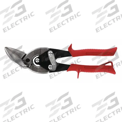 MIDWEST SNIPS Aviation Snip: Left, 9 3/4 in Overall Lg, 1 1/4 in Cutting Lg - Aviation Snips