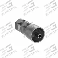 PARKER Hydraulic Crimp Fitting: Steel x Steel, Straight, -4 For Hose Dash Size, Female x Genderless (MPN 1GU43-4-4). Key specifications — Fitting Gender: Female x Genderless; Brand: PARKER; For Hose Dash Size: -4; Fitting Connection Type: BSPP x Crimp; Thread Size: 1/4"-19.