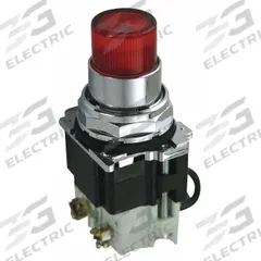 EATON Pilot Light: 30 mm Panel Mounting Size, Red, LED, 120 V AC/DC Max Volt Rating (Supply) (MPN 10250T221LRP06). Key specifications — Series: 10250T; Brand: EATON; Includes Push-To-Test: Push-To-Test Included.