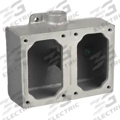 APPLETON ELECTRIC Mounting Body: 2 Gangs, Iron, 3/4 in Hub Size, Dead End, 6 13/16 in Overall Ht (MPN EDS272). Key specifications — Brand: APPLETON ELECTRIC; Hub Type: Dead End.