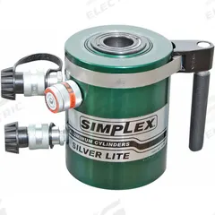 SIMPLEX Hollow Cylinder: 30 ton Nominal Capacity, 2 in Nominal Stroke Lg, 1.50 in, 7 in Retracted Ht (MPN RACD302). Key specifications — attr1099385: 1.50 in.