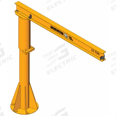 TIGER TRACK Jib Crane: Foundationless, 500 lb Load Capacity - Foundationless Jib Cranes