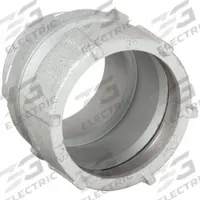 Rigid Compression Connector: Iron/Steel, 3 1/2 in Trade Size, 4 5/16 in Overall Lg (MPN 1814). Key specifications — Trade Size: 3-1/2 in; Overall Length: 4-5/16 in; Finish: Zinc Plated; For Use With: RMC; Thread Size: 3-1/2"-8; Thread Type: NPS; Thread Gender: Male; Insulated: No.
