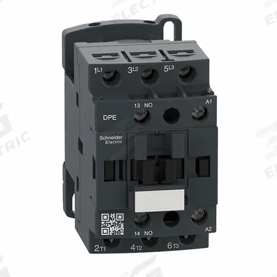 SCHNEIDER Magnetic Contactor: Non-Reversing, 3 Poles, 3NO Contacts, 9 A - Non-Reversing IEC Contactors