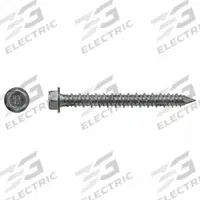 RED HEAD Concrete Anchor Screw: 2 1/4 in Overall Lg, 1/4 in Dia, Stainless Steel, Hex, 100 PK (MPN 3369907). Key specifications — Material Grade/Class: 410; Removable: Removable; System of Measurement: Inch; Tip Type: Self-Threading; Brand: RED HEAD; Screw Anchor Type: Concrete Screw Anchor.