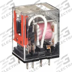 OMRON General Purpose Relay: Socket Mounted, 10 A Current Rating, 24V AC, DPDT, 8 Pins/Terminals (MPN MY2-AC24(S)). Key specifications — Brand: OMRON; Base Type: Square; Mounting Style: Plug-In; Pin Shape: Round; Electrical Connection: Plug-In; Manufacturer Part Number: MY2-AC24(S); Operating Current: 2 A at 24V DC (Inductive Load); Series: MY Series.