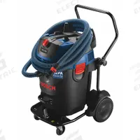 BOSCH Dust Extractor: HEPA, Dry/Wet, 17 gal Tank, 300 cfm Air Flow, 1 3/8 in Hose Dia (MPN GAS20-17AH). Key specifications — attr118028: Plastic; attr118016: Yes; attr117997: BOSCH.