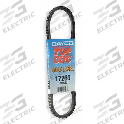 DAYCO Automotive Drive Belt: V-Belt, 08A, A Belt Trade Size, Cogged Belt, 36° Angle - 08A Series Cogged V-Belts