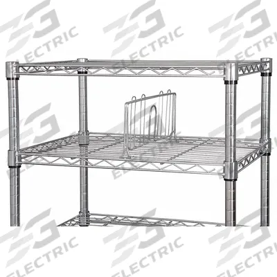 APPROVED VENDOR Shelf Divider: 1 1/2 in x 18 in x 6 in - Dividers for Wire Shelving