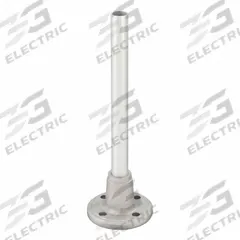 DAYTON Surface Mount, Aluminum Base: Tower Light Mount, 10 1/4 in Overall Ht, 3 1/8 in Overall Dia (MPN 26ZT17). Key specifications — Brand: DAYTON; Housing Color: Silver; Manufacturer Part Number: 26ZT17; Includes: 3/4 in Dia, 9-7/16 in Long Tube.