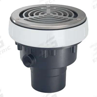 ZURN Floor Drain: 5 in Overall Dia, 6 in Grate Size, 3 in Nominal Pipe Size - Height Adjustable Floor Drains