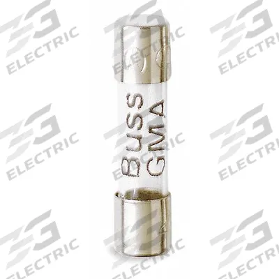 BUSSMANN Fuse: GMA Series, Fast-Acting, 8 A, 125 V AC - Fast-Acting Cylindrical Fuses