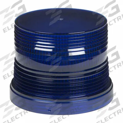 GROTE Replacement Lens: Round, Beacon Light, 3 in Ht - Vehicle Lighting - Round Replacement Lenses