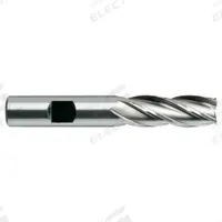 YG-1 Square End Mill: High Speed Steel, TiN Coated, 4 Flute, 7/32" Mill Dia, 9/16" LOC, 2-7/16" OAL (MPN 04045HN)