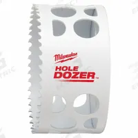 MILWAUKEE Hole Saw: 3 1/2 in Saw Dia., 3.5 Teeth per Inch, 1 5/8 in Max. Cutting Dp, Bi-Metal (MPN 49-56-9641). Key specifications — attr1098070: 3.5; attr1098087: MILWAUKEE; attr1098073: 5/8"-18.
