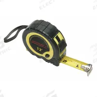 SKILCRAFT Tape Measure: Nonmagnetic Single Hook Tip, 12 ft, Plastic with Rubberized Grip, Black (MPN 5210-00-182-4797). Key specifications — attr935324: SKILCRAFT; attr942259: Black; attr935328: 1/16 in; attr935329: Inches; attr935337: SAE; attr936607: Auto Lock; attr972446: Inch; attr979969: Nonmagnetic Single Hook.