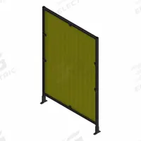 T-Slot Framing System Panel: Stand-Alone, Black, 72 in H x 36 in W x 5 1/2 in D, Mesh (MPN 48233). Key specifications — Finish: Anodized/PVC-Coated; Brand: FAZTEK; Panel Color: Yellow; Panel Type: Mesh; Color: Black; Material: Wire; Mesh Shape: Square; Assembly: Assembled.
