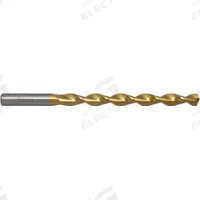CHICAGO-LATROBE Taper Length Drill Bit: 25/64", 135° Split Point, TiN-Coated HSS, Parabolic Flute (MPN 55257). Key specifications — attr1233898: 0.3906.