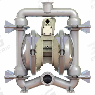 VERSAMATIC Air Operated Double Diaphragm Pump: Stainless Steel, 2 in, Tri-Clamp - FDA-Compliant AODD Pumps