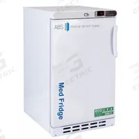 AMERICAN BIOTECH SUPPLY Lab Refrigerator: 2.5 cu ft, Undercounter, 2°C to 7°C, 22 3/4 in Overall Dp (MPN PH-ABT-HC-UCBI-0204-LH). Key specifications — Door Opening Style: Left; Color: White; Alarm Type: Temperature; Manufacturer Part Number: PH-ABT-HC-UCBI-0204-LH; Brand: AMERICAN BIOTECH SUPPLY; Product Type: Lab Refrigerator; Door Type: Swing Solid; Refrigerant Type: R-600a.