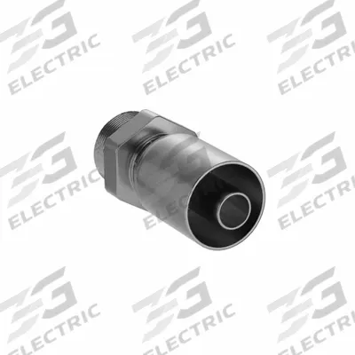 PARKER Hydraulic Crimp Fitting: Steel x Steel, Straight, -12 For Hose Dash Size - Parker Crimp Hydraulic Hose Fittings with Metric Connection