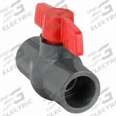 APPROVED VENDOR Manual Two-Way Ball Valve: 1 in, PVC, Straight, Socket x Socket, Full Port Ball Port (MPN 32H950). Key specifications — Brand: APPROVED VENDOR; Handle: Tee.
