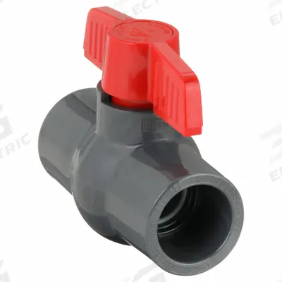 APPROVED VENDOR Manual Two-Way Ball Valve: 1 in, PVC, Straight, Socket x Socket - PVC Ball Valves