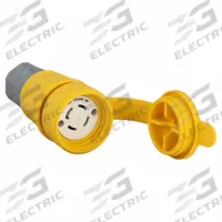 HUBBELL Locking Connector: Non-NEMA, Yellow, 120/208V AC, 30 A Current Rating, 4 Poles, 4 Wires (MPN HBL29W09). Key specifications — Brand: HUBBELL.