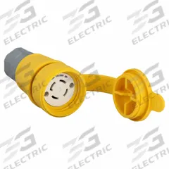 HUBBELL Locking Connector: Non-NEMA, Yellow, 120/208V AC, 30 A Current Rating, 4 Poles, 4 Wires (MPN HBL29W09). Key specifications — Brand: HUBBELL.